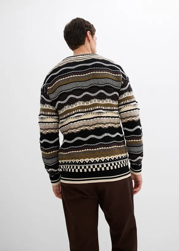 Grobstrick-Pullover aus reiner Baumwolle, bonprix