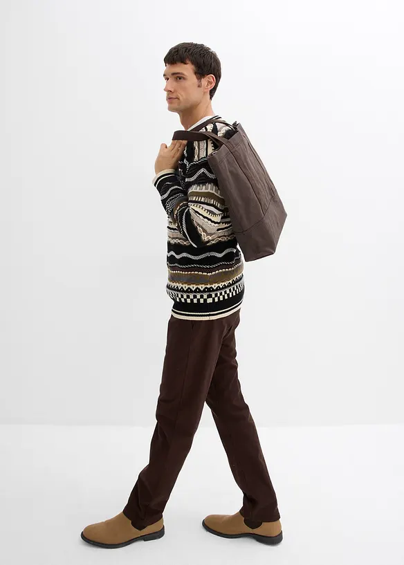 Grobstrick-Pullover aus reiner Baumwolle, bonprix