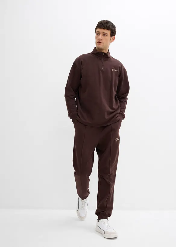 Jogginganzug aus reiner Baumwolle (2-tlg. Set), Loose Fit, bonprix