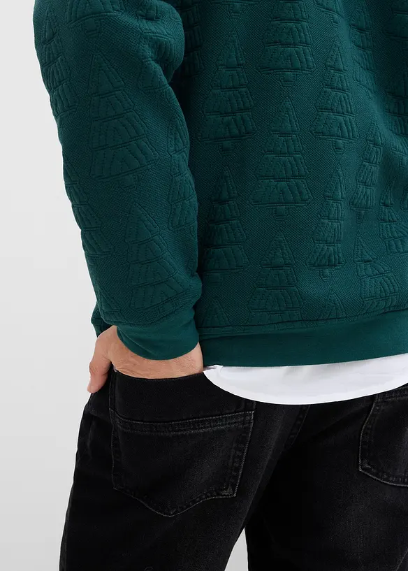 Weihnachtssweatshirt mit Tannenbaummotiv, bonprix