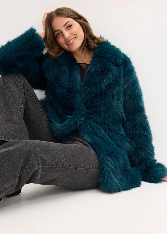 Fellimitat-Jacke, bonprix