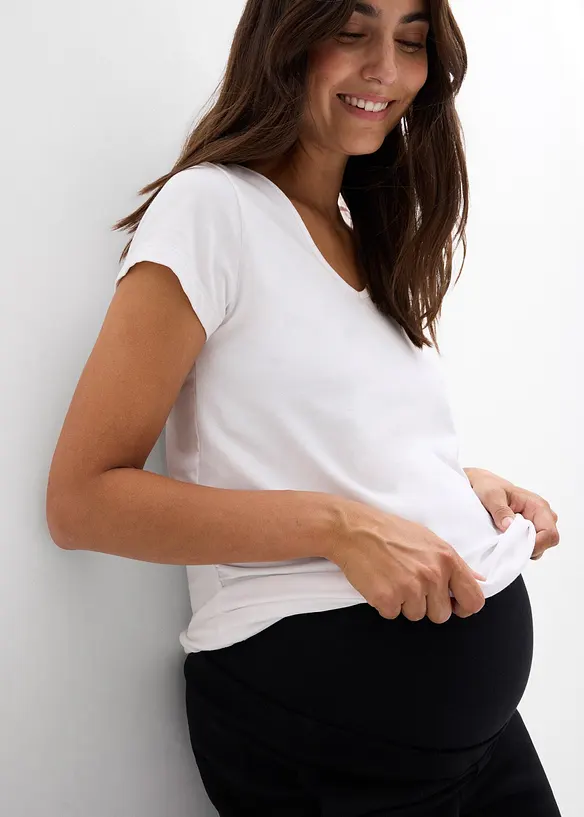 Umstandshose aus bequemen Punto di Roma, weites Bein, bonprix