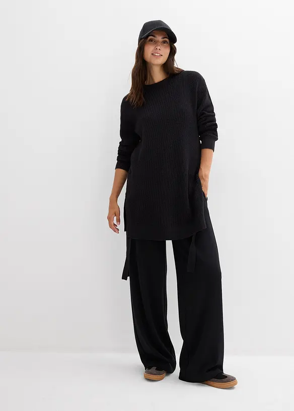 Umstands- und Stillpullover aus Baumwolle mit Wollanteil, bonprix