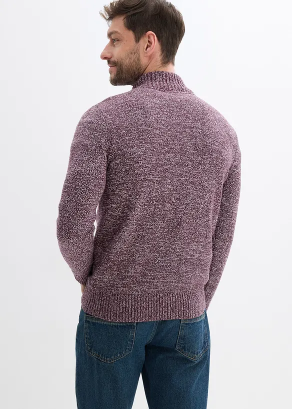 Troyer-Pullover mit reiner Baumwolle, bonprix