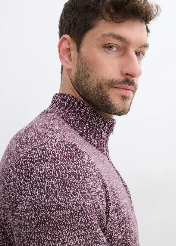 Troyer-Pullover mit reiner Baumwolle, bonprix