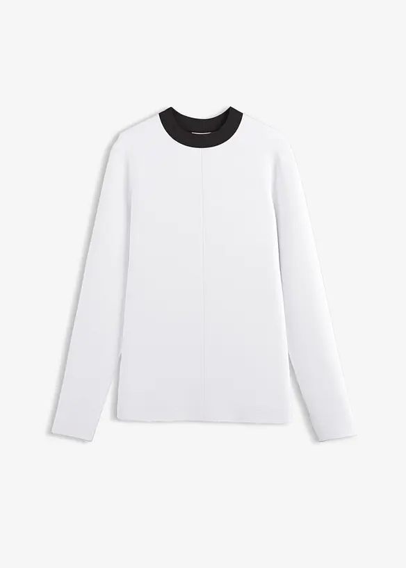 Langarmshirt aus Viskose-Mix mit abgesetztem Turtleneck, bonprix