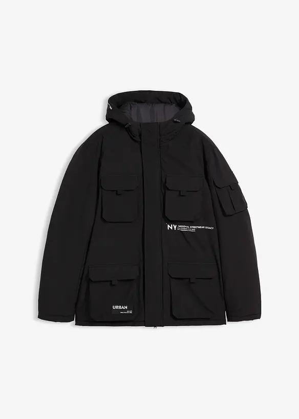 Wattierte Jacke mit sportiven Details, bonprix