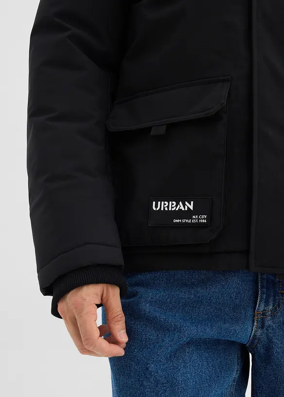 Wattierte Jacke mit sportiven Details, bonprix