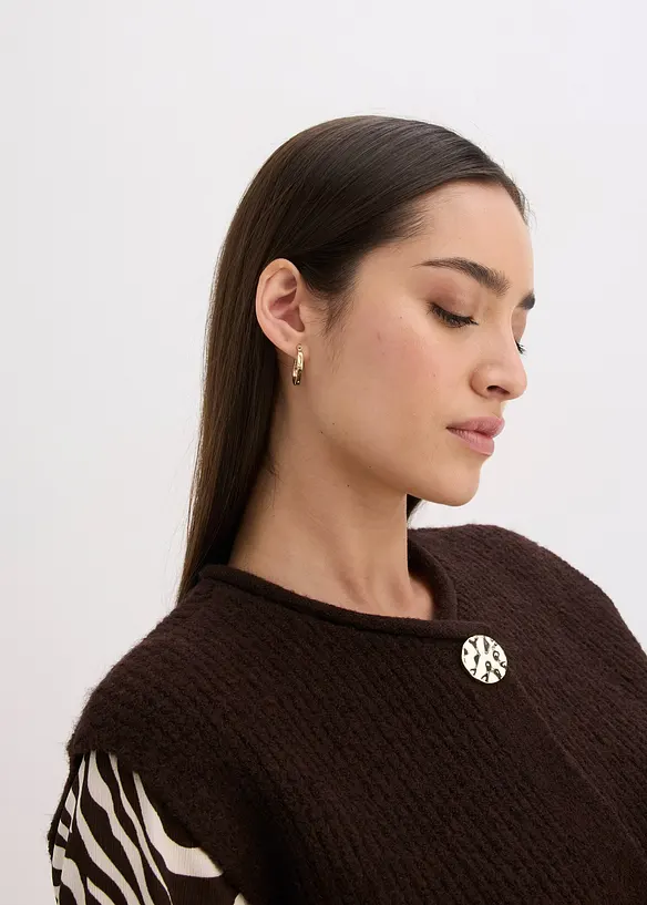 Strickweste mit dekorativen Knöpfen, bonprix