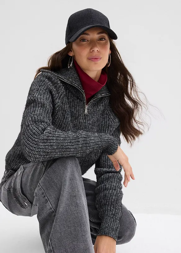 Troyer aus weichem Woll-Mix, bonprix