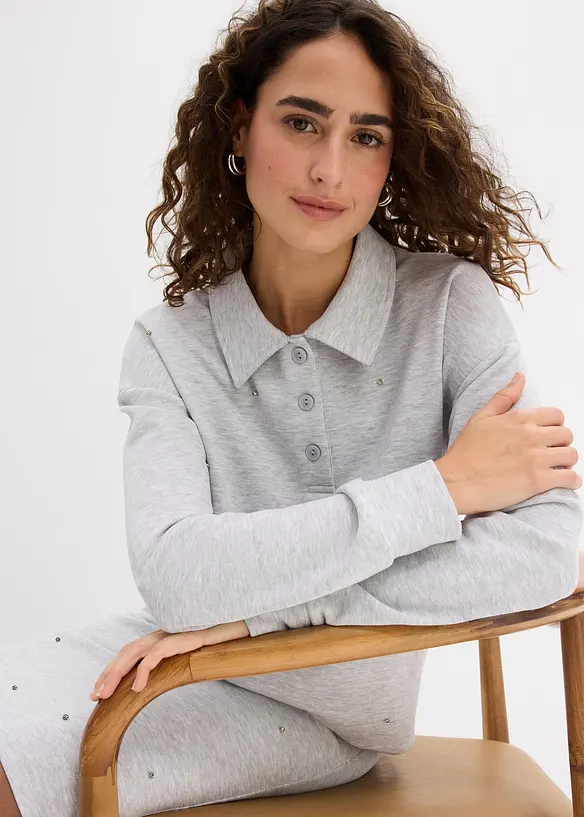 Sweatshirt mit Nieten, bonprix