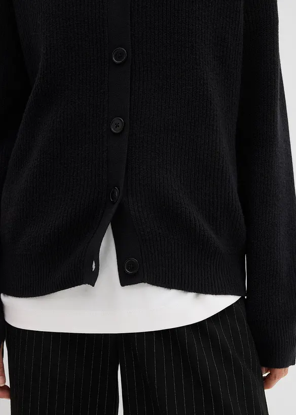 Feinstrickjacke, Rundhals, bonprix
