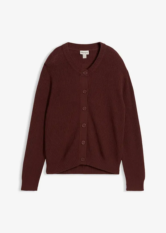 Feinstrickjacke, Rundhals, bonprix