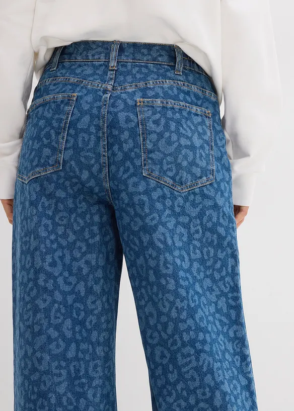 Jean large taille mi-haute, bonprix