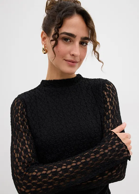 Spitzenkleid mit Zipfelsaum, bonprix