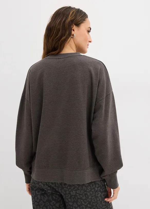Oversize-Sweatshirt aus Baumwoll-Mix, bonprix