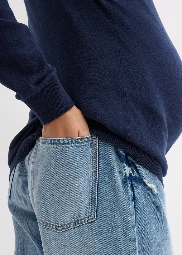 2-in-1 Umstands- und Stillpullover aus reiner Bio-Baumwolle, bonprix