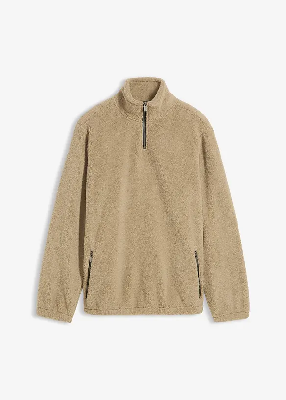 Teddy-Fleecepullover, bonprix