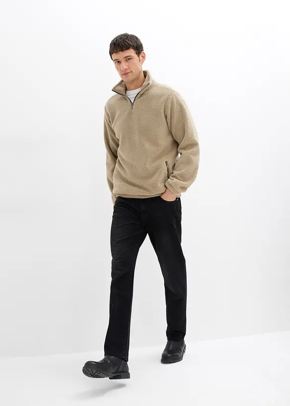 Teddy-Fleecepullover, bonprix