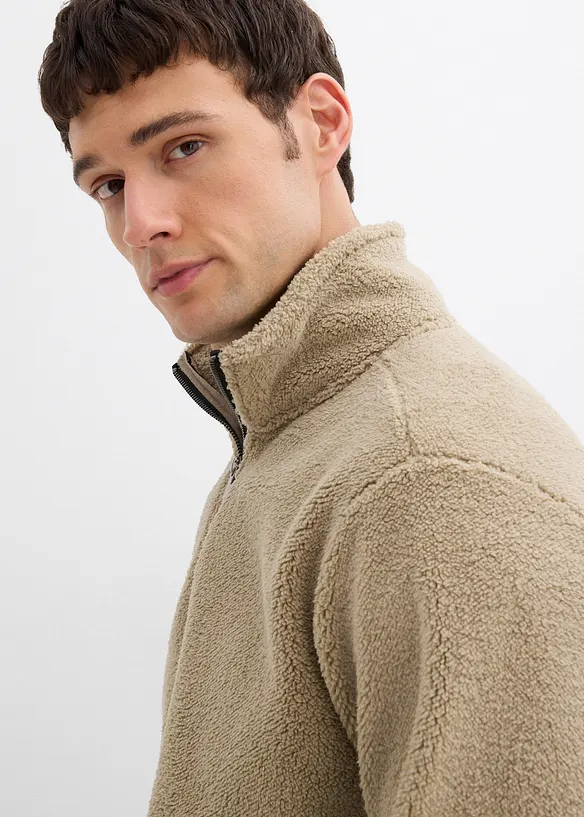 Teddy-Fleecepullover, bonprix