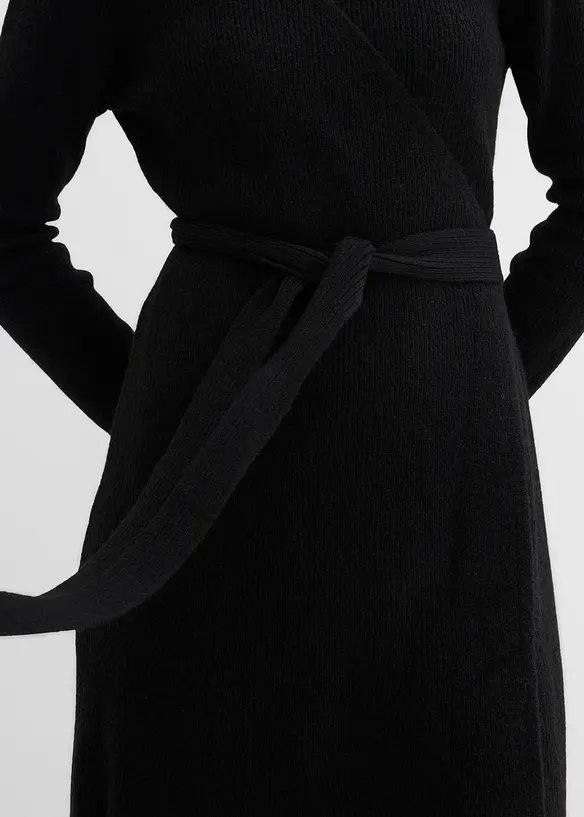 Wickelkleid aus Strick für die Schwangerschaft und danach, bonprix