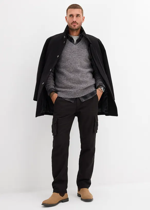 pflegeleichter Grobstrick-Pullover, bonprix