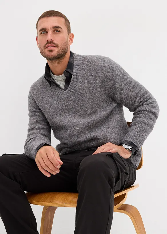 pflegeleichter Grobstrick-Pullover, bonprix