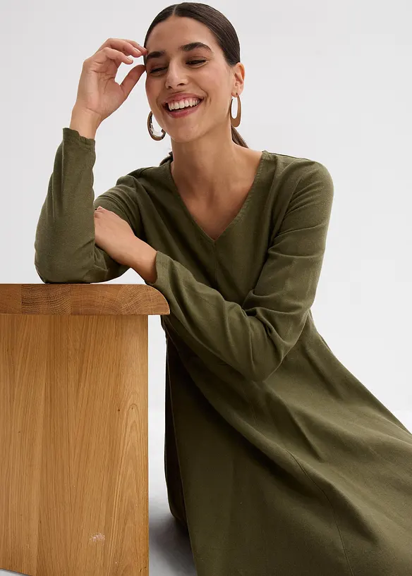 Robe en flanelle 100% coton, bonprix