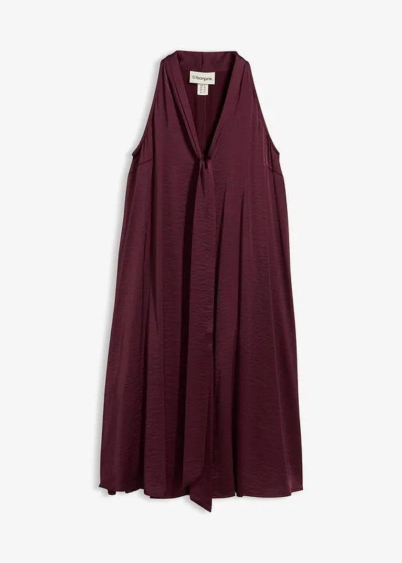 Robe courte en satin de viscose mélangée, bonprix