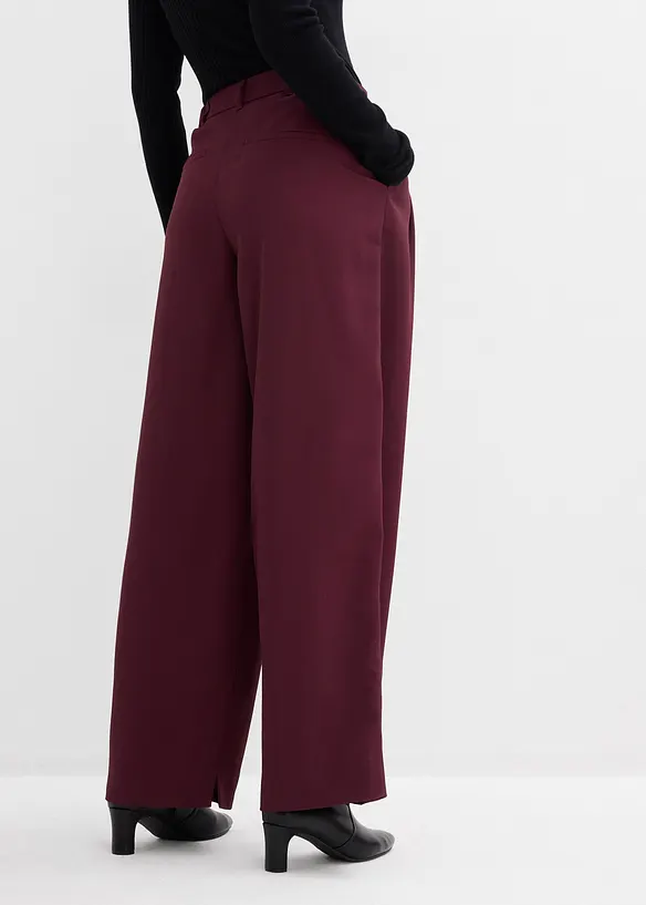 Bundfaltenhose mit Bequembund und Schlitz, bonprix