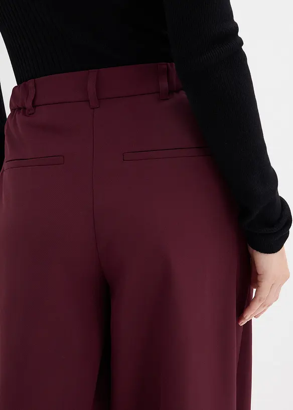 Bundfaltenhose mit Bequembund und Schlitz, bonprix