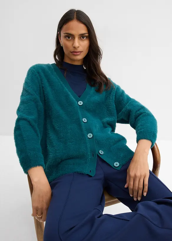 Strickjacke aus Viskose-Mix, bonprix