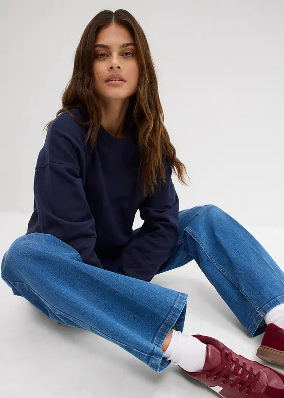 Jean droit taille mi-haute, bonprix