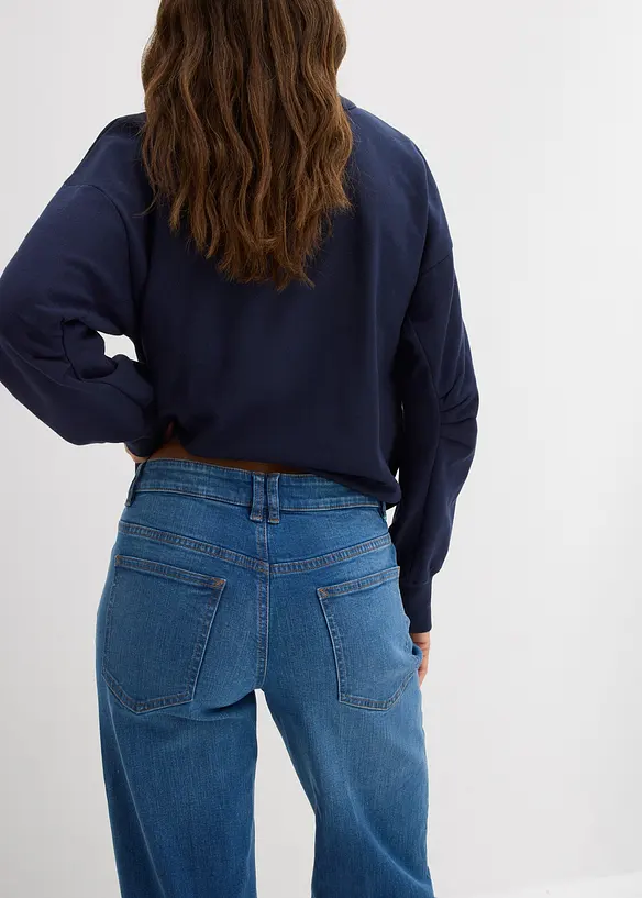 Jean droit taille mi-haute, bonprix