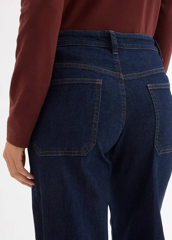 Jean large, taille mi-haute, bonprix