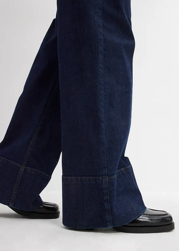 Jean large, taille mi-haute, bonprix