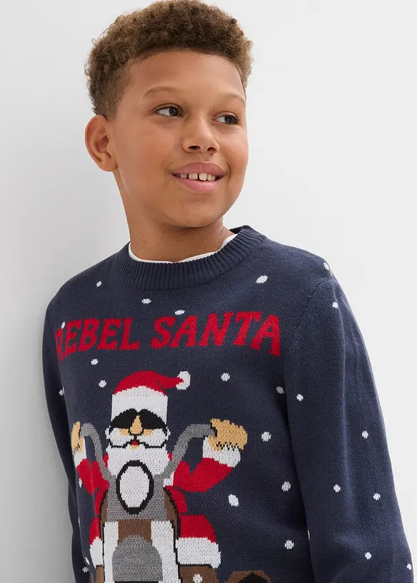 Pull de Noël en fine maille, bonprix