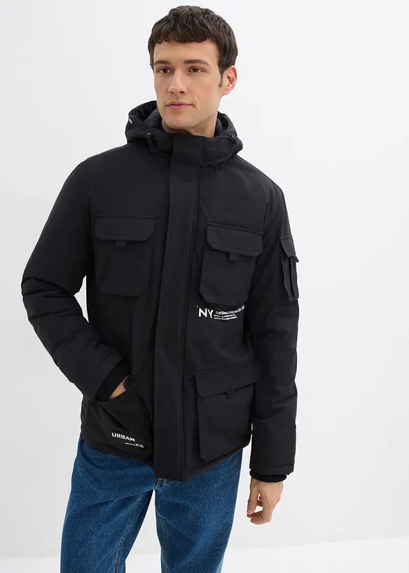 Wattierte Jacke mit sportiven Details, bonprix