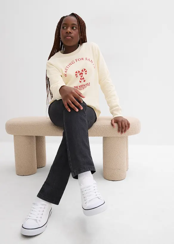 Sweatshirt aus reiner Bio-Baumwolle, bonprix