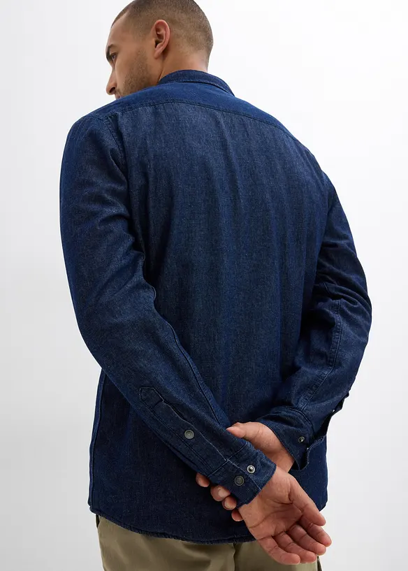 Jeanshemd, warm gefüttert, bonprix