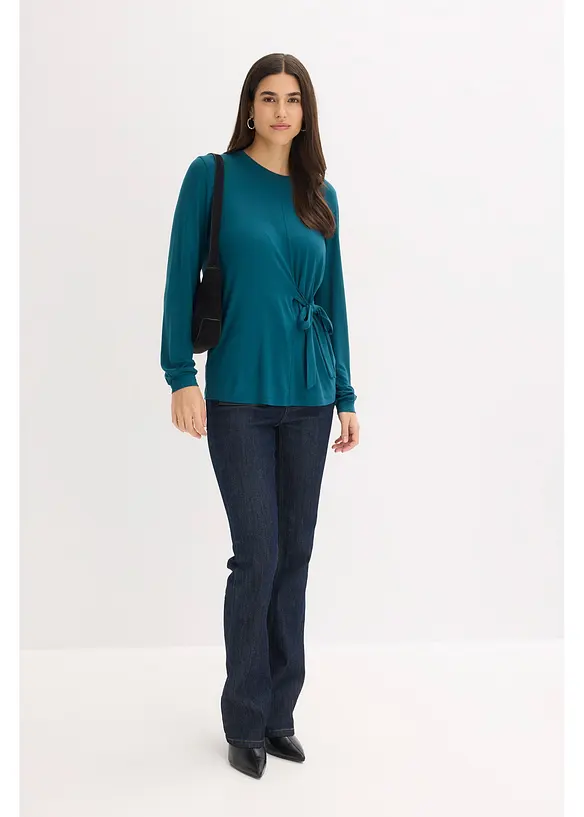 Langarmshirt aus softem Viskose-Mix, bonprix