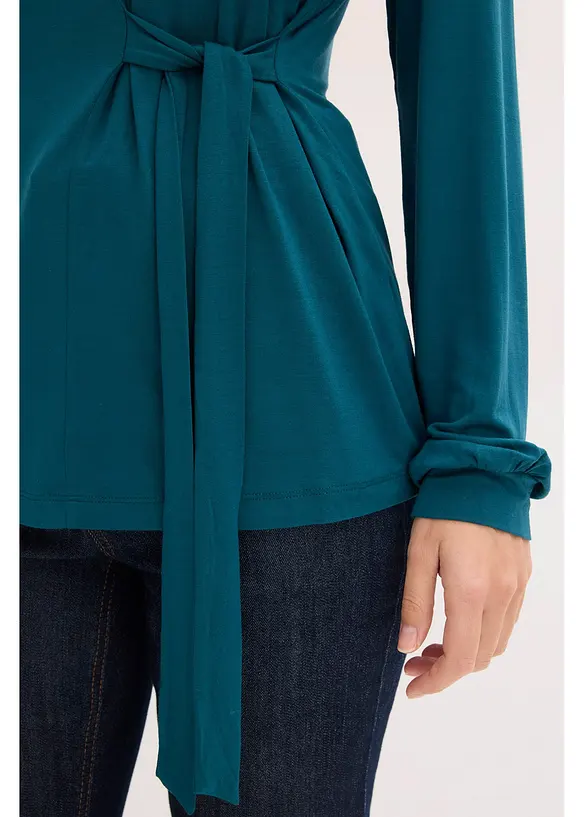 Langarmshirt aus softem Viskose-Mix, bonprix