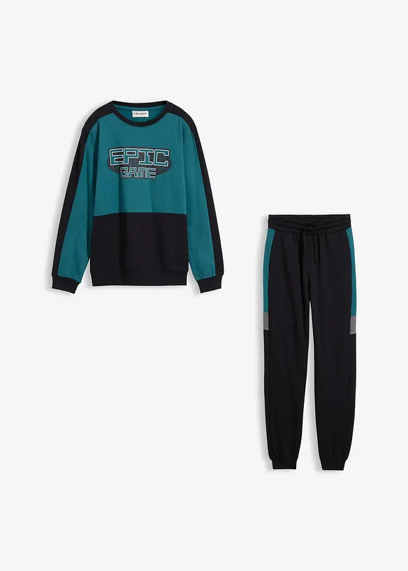Jogginganzug aus reiner Bio-Baumwolle, bonprix