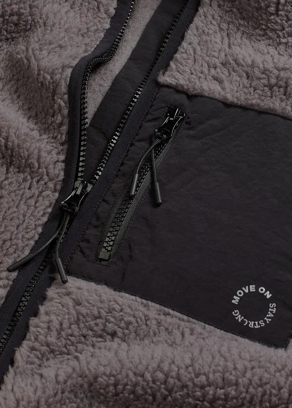 Funktions-Fleece Sportjacke, oversized, bonprix