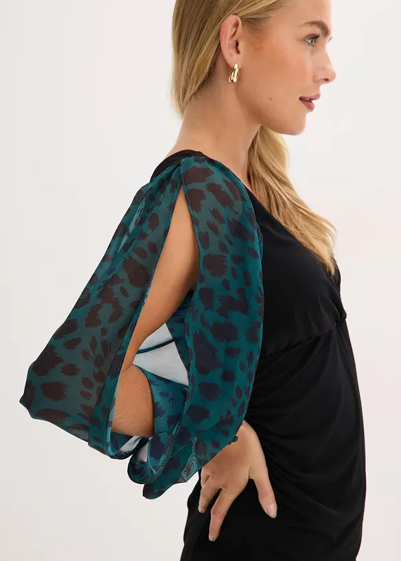 Robe courte et près du corps à manches fendues, bonprix