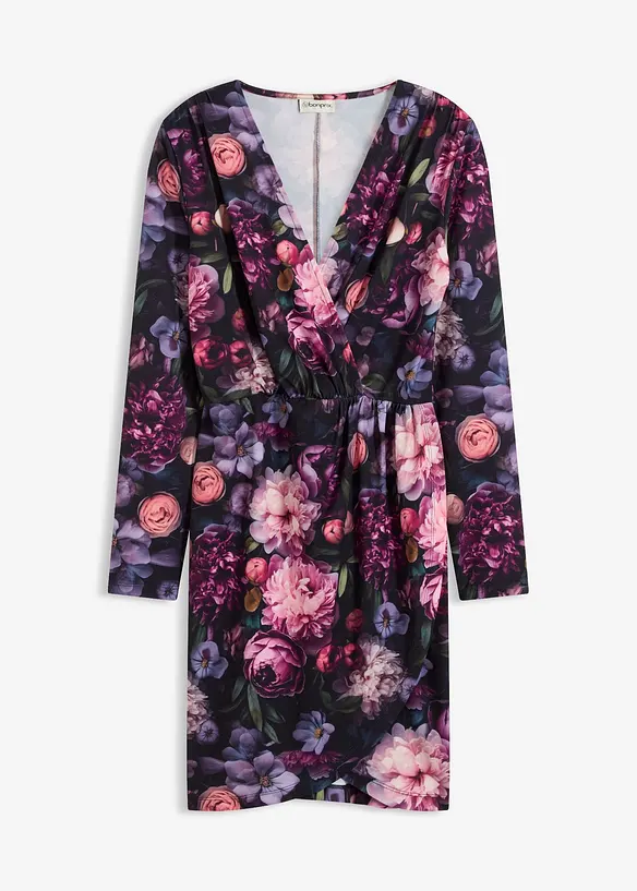 Robe courte et ajustée avec décolleté plongeant, bonprix