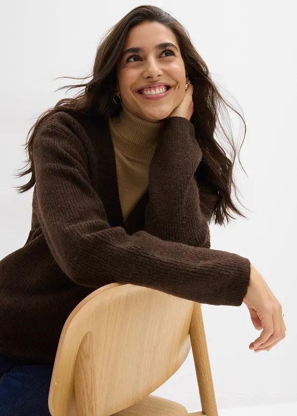 Strickpullover mit V-Ausschnitt, bonprix