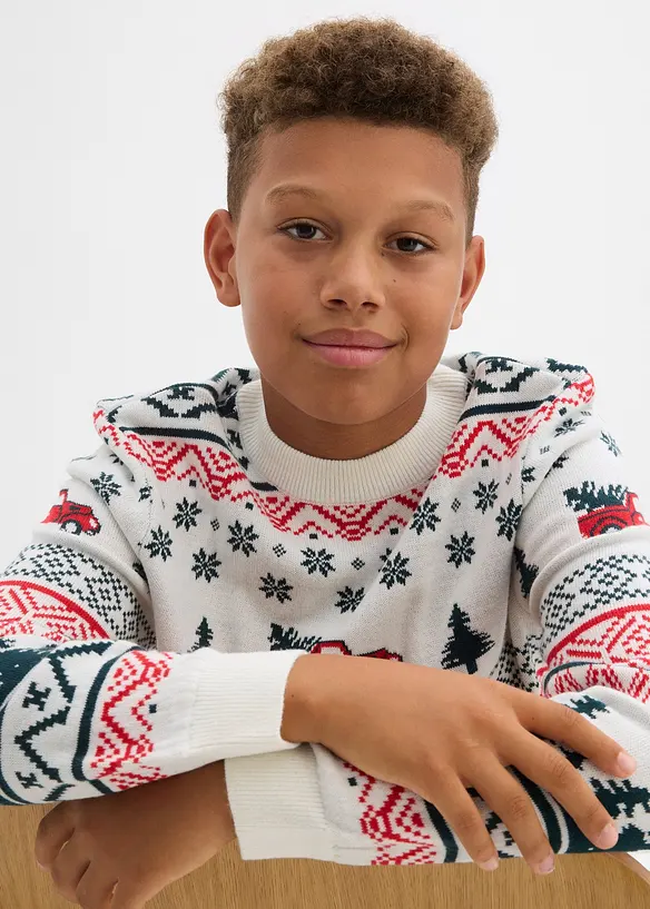 Pull de Noël en fine maille, bonprix