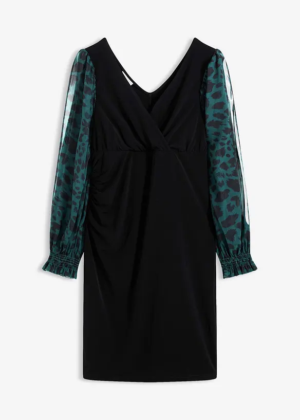 Robe courte et près du corps à manches fendues, bonprix