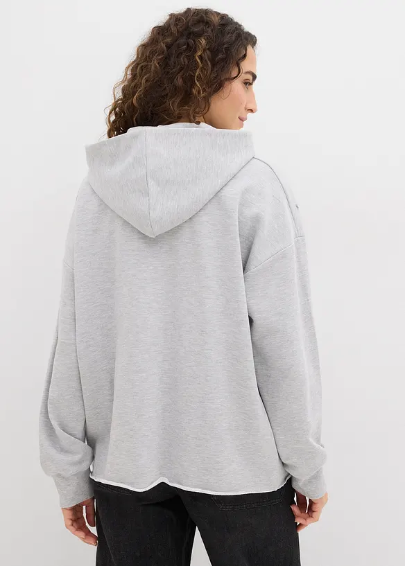 Oversize Hoodie mit Ziersteinen, bonprix